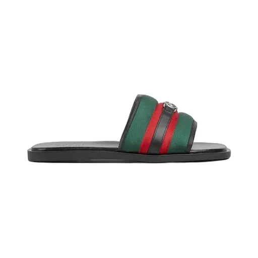Slide Sandal With Interlocking G