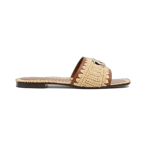 Slide Sandal With Double G