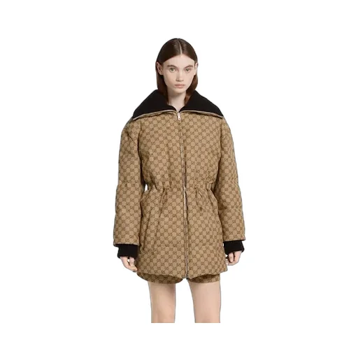Gg Canvas Puffer Jacket