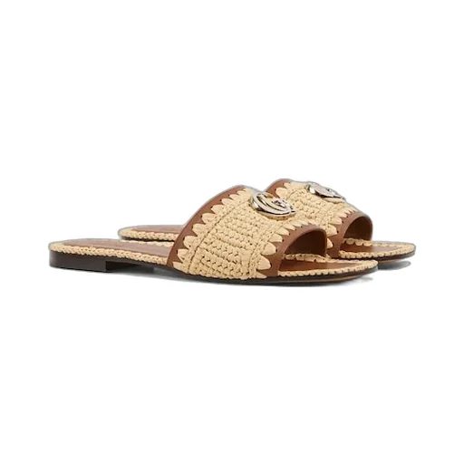 Slide Sandal With Double G