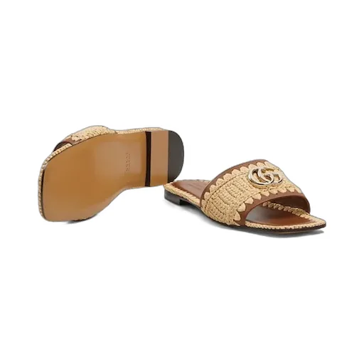 Slide Sandal With Double G