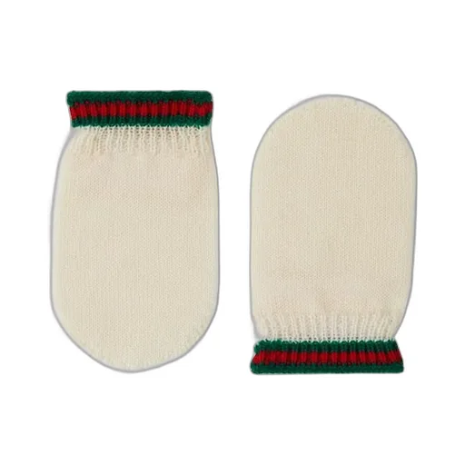Baby Wool Mittens With Web