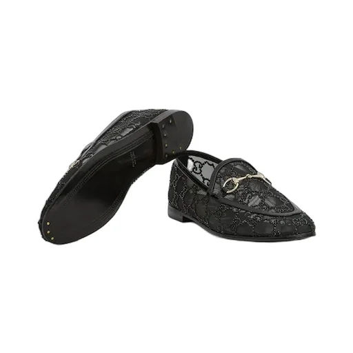 Gg Crystal Gucci Jordaan Loafer