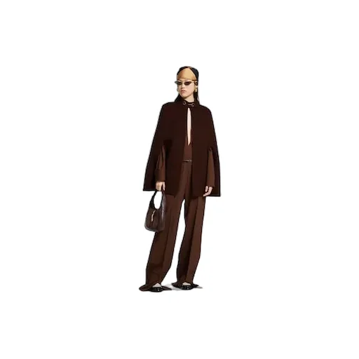 Light Wool Jumpsuit With Horsebit Belt