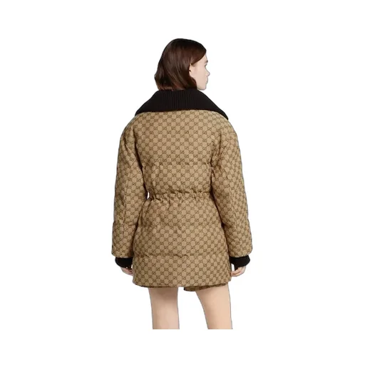 Gg Canvas Puffer Jacket