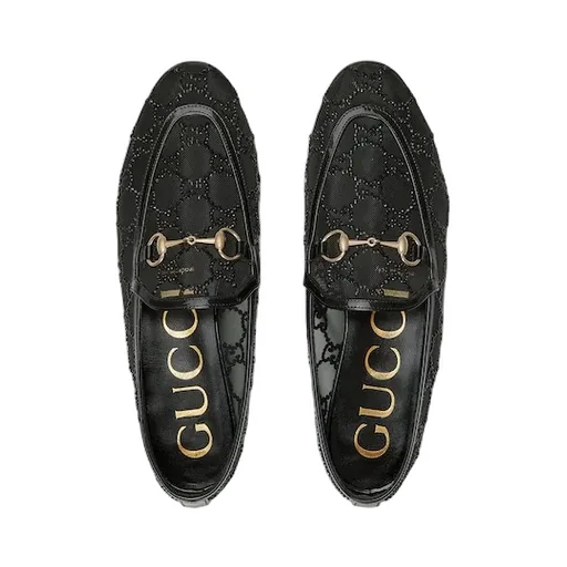Gg Crystal Gucci Jordaan Loafer