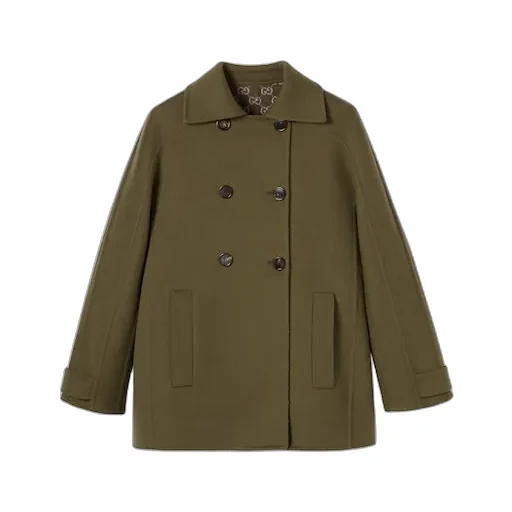 Wool Double-Breasted Coat