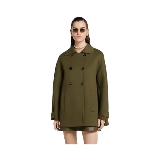 Wool Double-Breasted Coat