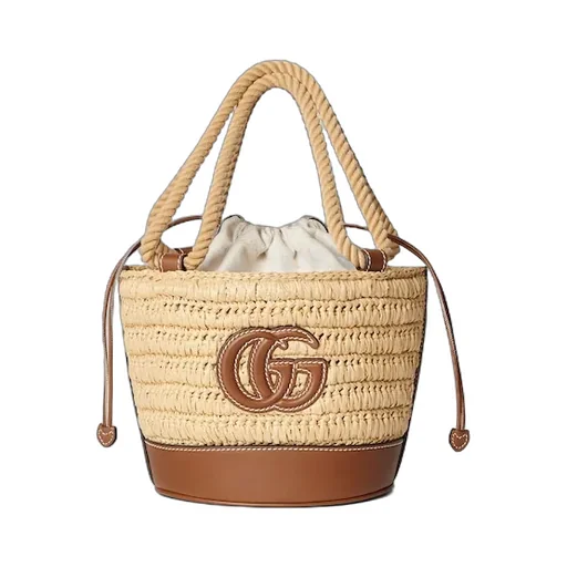 Woven Mini Bucket Bag