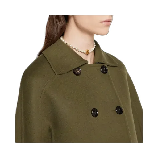 Wool Double-Breasted Coat