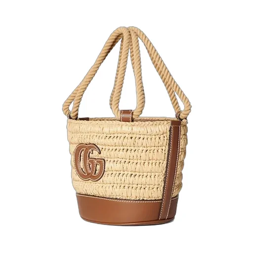 Woven Mini Bucket Bag