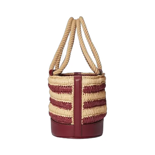 Woven Mini Bucket Bag