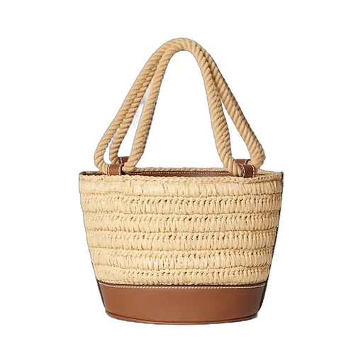 Woven Mini Bucket Bag