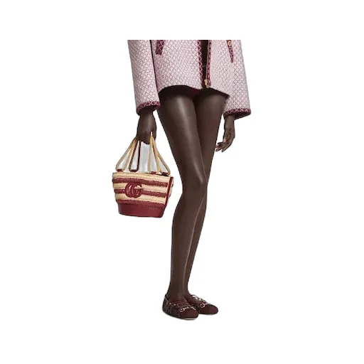 Woven Mini Bucket Bag