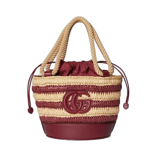Woven Mini Bucket Bag