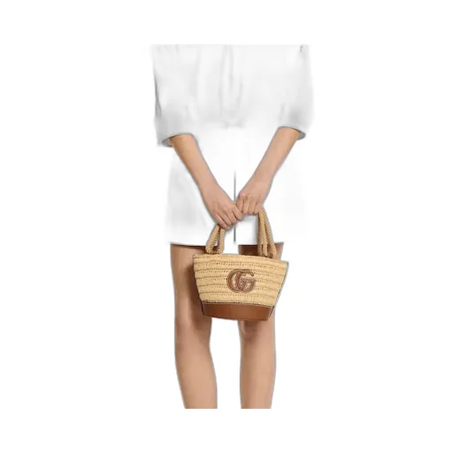 Woven Mini Bucket Bag