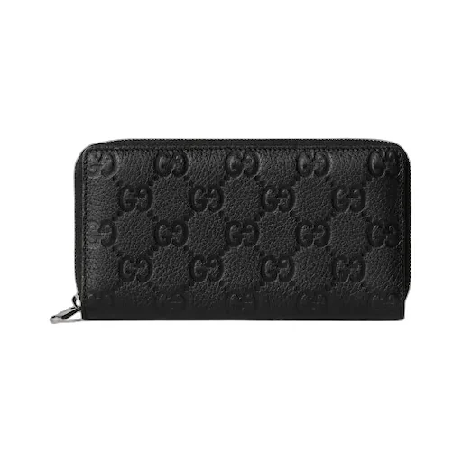 Gucci Imprint Zip Around Wallet