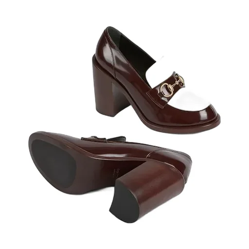Heeled Loafer With Horsebit