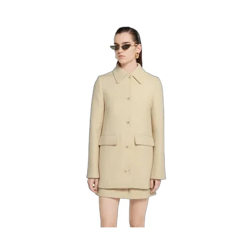 Textured Wool Tweed Coat