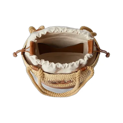 Woven Mini Bucket Bag