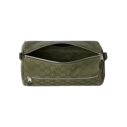 Gg Canvas Small Cylinder Bag