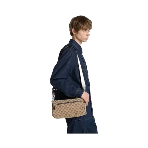 Gg Canvas Small Cylinder Bag