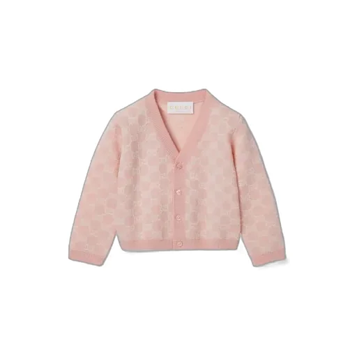 Baby Gg Wool Jacquard Cardigan