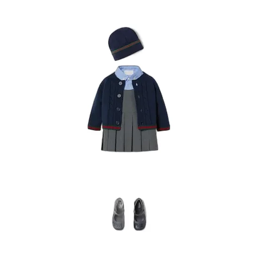 Baby Wool Dress With Web