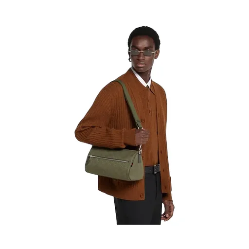 Gg Canvas Small Cylinder Bag