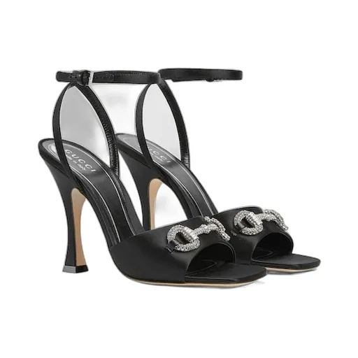 Sandal With Crystal Horsebit