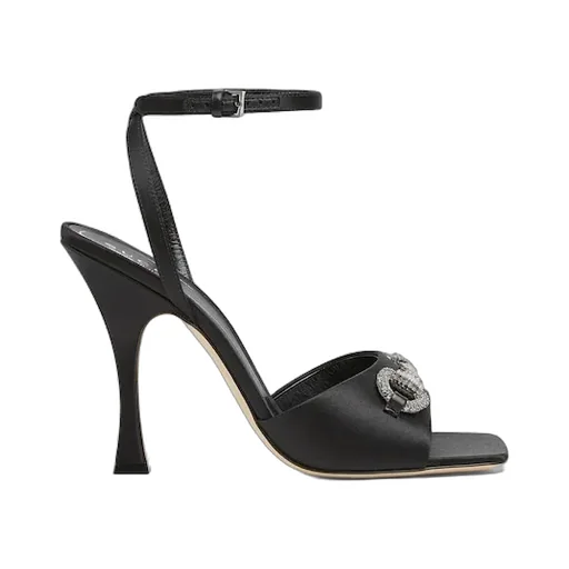 Sandal With Crystal Horsebit