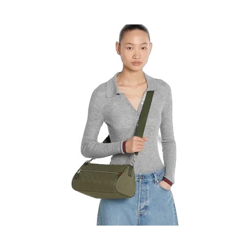 Gg Canvas Small Cylinder Bag