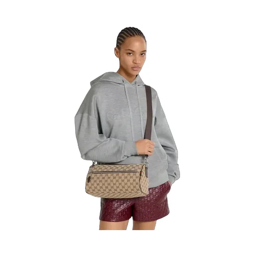 Gg Canvas Small Cylinder Bag
