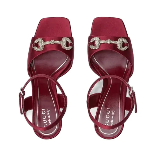 Sandal With Crystal Horsebit