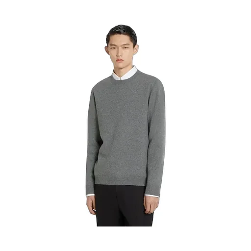 Wool Cashmere Knit Double Sweater
