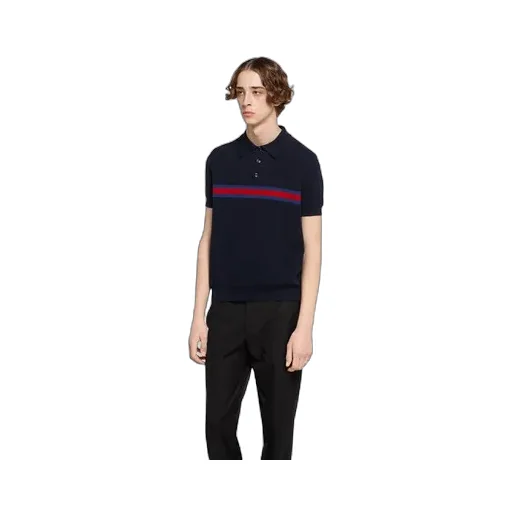 Cotton Piquet Polo Shirt With Web