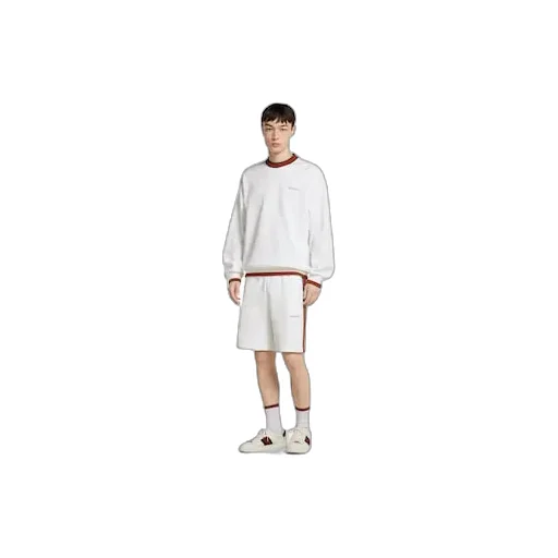 Cotton Piquet Sweatshirt With Web