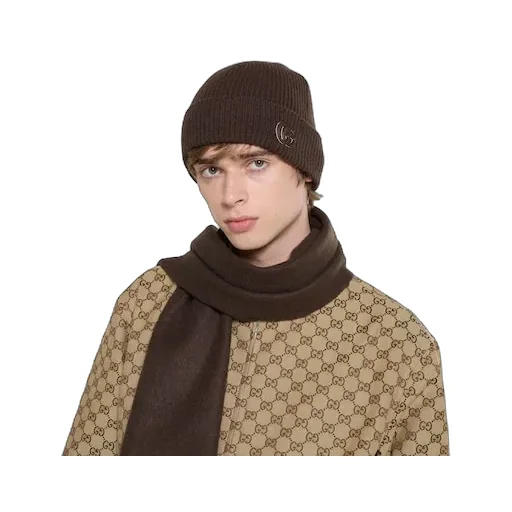 Cashmere Hat With Patch