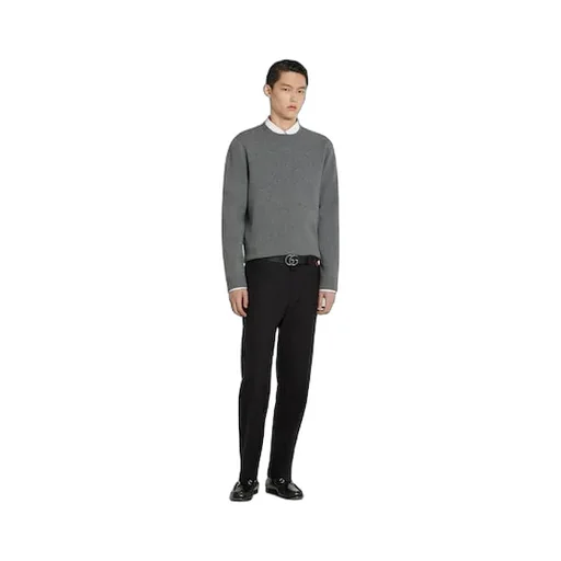 Wool Cashmere Knit Double Sweater