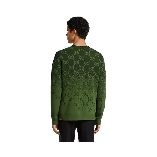 Gg Wool Jacquard Cardigan