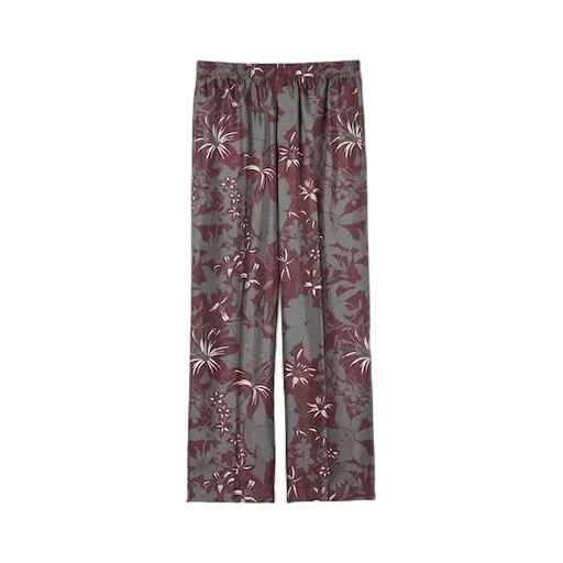 Printed Silk Twill Pant