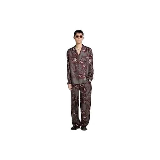 Printed Silk Twill Pant