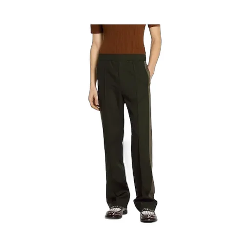 Wool Twill Pant With Logo