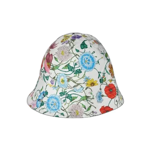 Reversible Printed Silk Bucket Hat