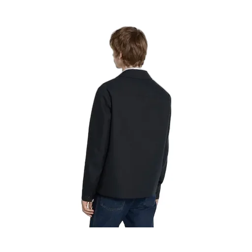 Wool Blend Twill Jacket With Embroidery