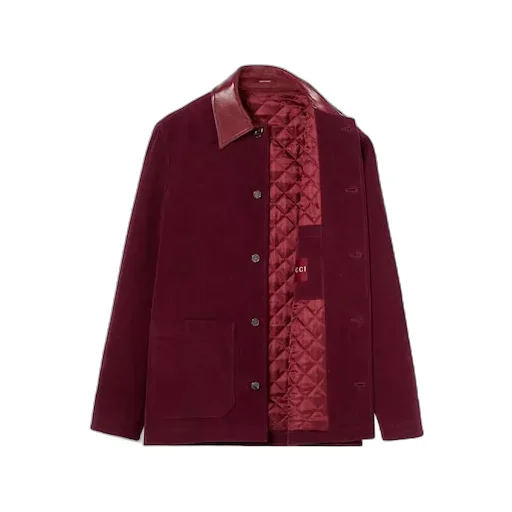 Velvet Corduroy Jacket With Double G