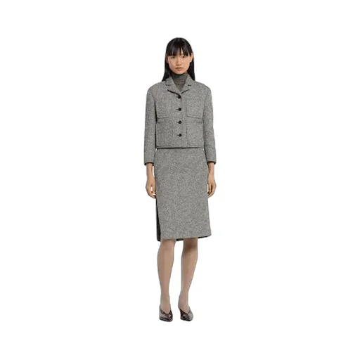 Double Cotton-Wool Mouliné Jacket