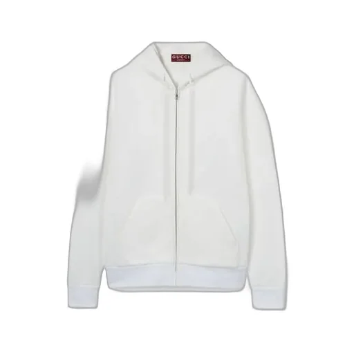 Embossed Gg Technical Jersey Zip Jacket