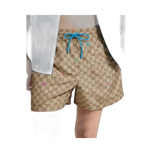 Printed Technical Poplin Swim Shorts