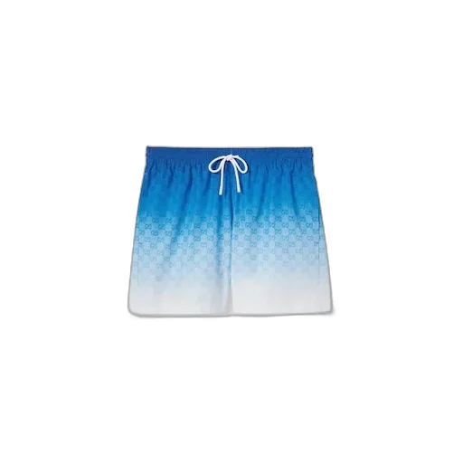 Printed Technical Poplin Swim Shorts